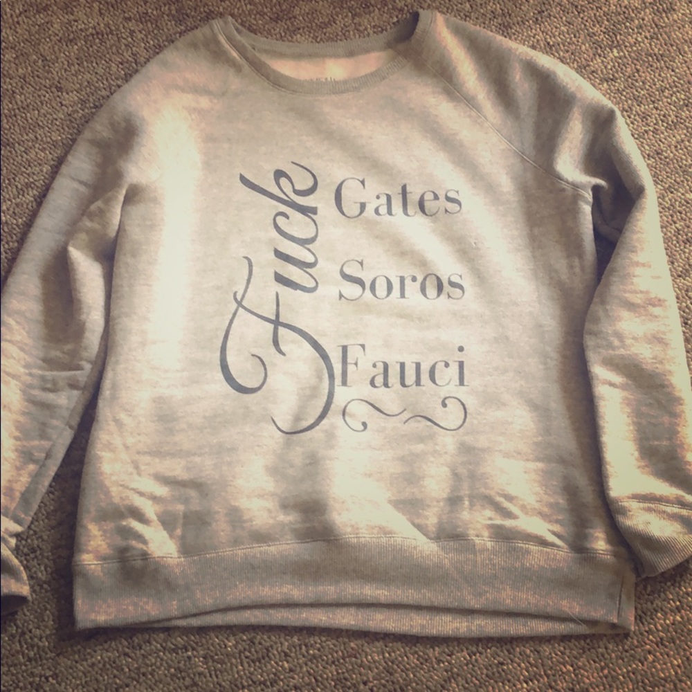 Anti globalist sweatshirt New ,,
